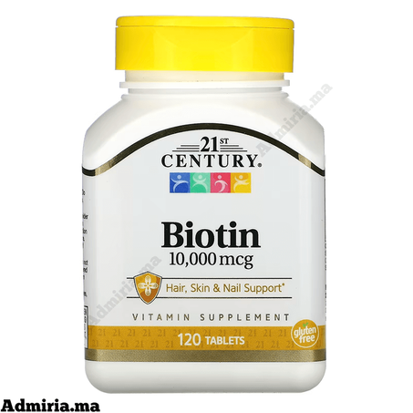 21st Century Biotine Force maximale 10 000 µg 100 Tablet