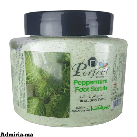 Perfect Peppermint foot Scrub 500ml كريم تقشير القدمين بالنعناع من بيرفكت