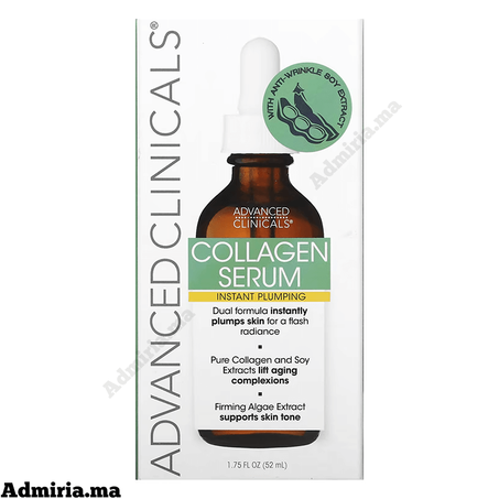Advanced Clinicals Collagene Serum repulpant instantané 52 ml