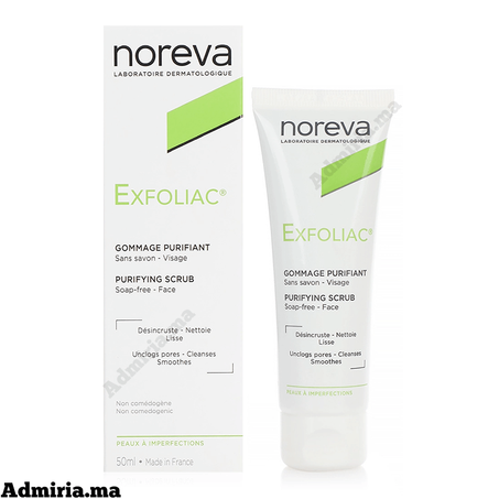 NOREVA EXFOLIAC GOMMAGE PURIFIANT 50ml نوريفا إكسفولياك مقشر للوجه