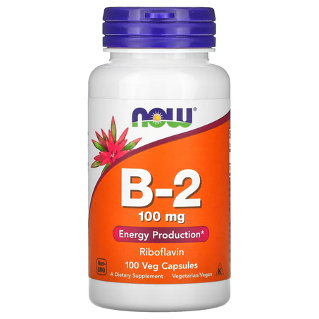 NOW Foods B-2 100 mg 100 Capsules