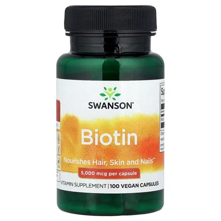 Swanson Biotin 5,000 mcg 100 Capsules