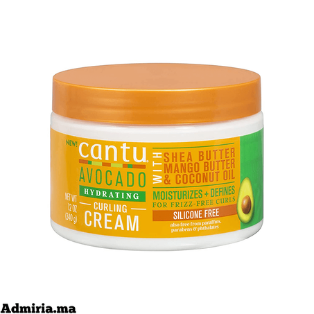 Cantu Avocado Hydrating Curling Cream with Shea Butter Mango Butter & Coconut Oil 340 g