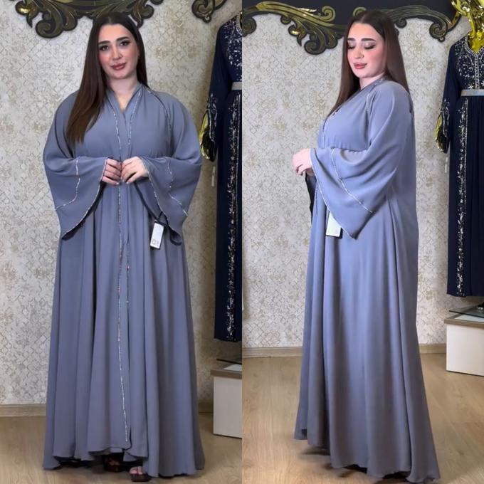 🥳جديد عباية من ثوب كريب جودة عالية 🥳