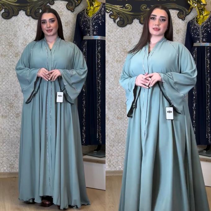 🥳جديد عباية من ثوب كريب جودة عالية 🥳
