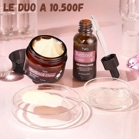 RAJEUNIR DE 10ANS, C'EST POSSIBLE: Sérum et Crème au RETINOL TWG