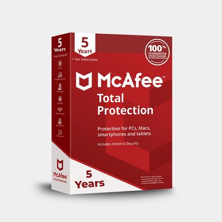 مكافي توتال بروتيكشن 1 جهاز 5 سنوات - McAfee Total Protection 1PC 5 Years