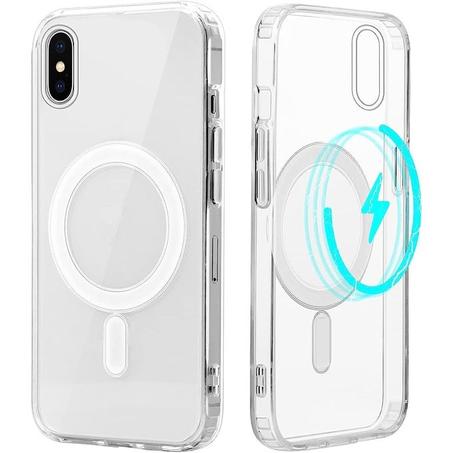 Pochette transparente pour iPhone x MagSafe magnétique