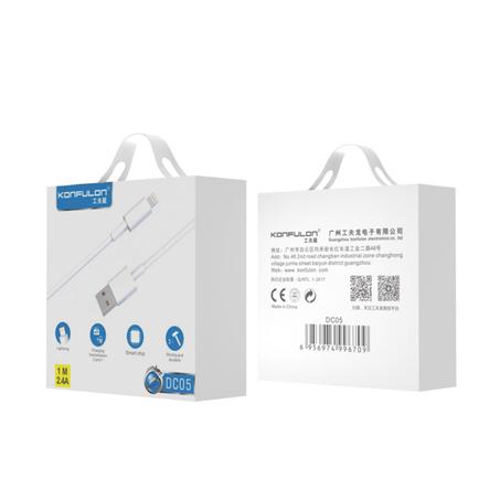 Konfulon DC05 Cable 1M pour iPhone Lightning vers USB 2.4A High qualité