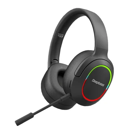 Deep Bass R10 ecouteurs Casque Bluetooth V5.1 + sans fil TSuppor TF Card-FM-Audio input NOIR
