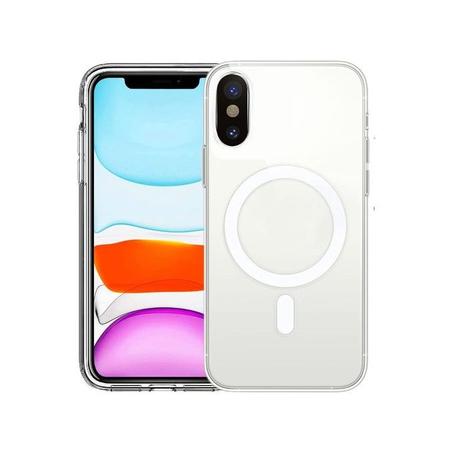 Pochette transparente pour iPhone x Max MagSafe magnétique
