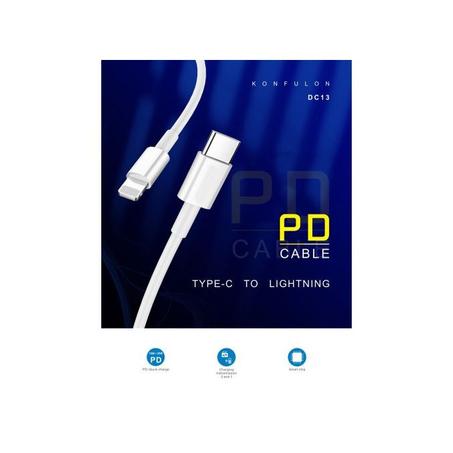 Konfulon Cable Type c à IOS usb DC13 Original High SpeedKonfulon Cable Type c à IOS usb DC13 Original High Speed