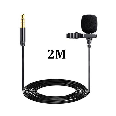 Partagez ce produit Jmary Micro-Cravate Mic PRO, AUX, Cable Voix Hi-Fi ,Enregistrement audio/vidéo MC-R1