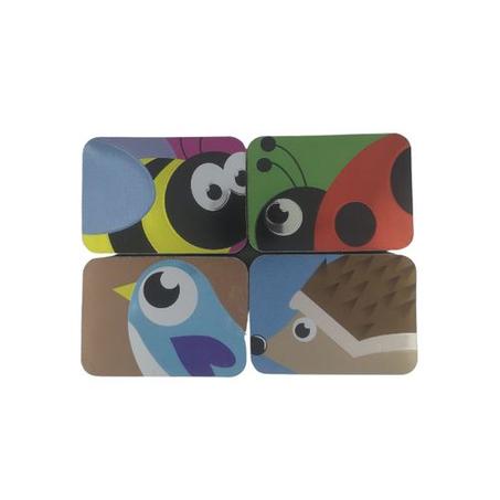 Pack de 4 Brosses Magnétiques pour Tableau Blanc