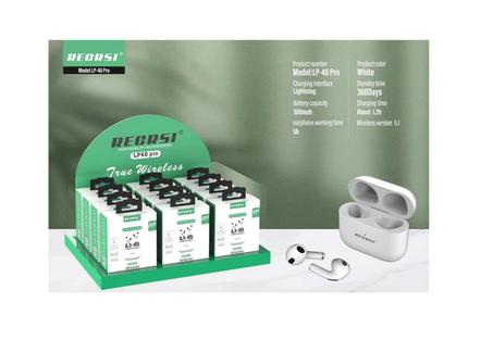 REGRSI Wireless Bt Earphones , Hd Sound Quality Touch Control ,Wireless charging