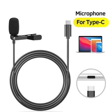 Jmary Microphone Lavalier Microphone CRAVATE Audio Port TYPE-C 2m