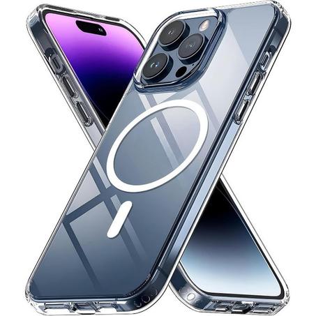 Pochette transparente pour iPhone 14 Pro Max MagSafe magnétique