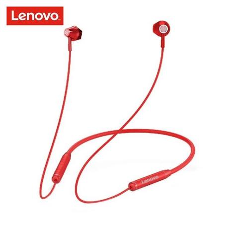 Lenovo écouteurs sans fil Bluetooth 5.0 HE06, oreillettes avec micro, casque d'écoute stéréo pour Gym, course, sport, pour iOS et Android