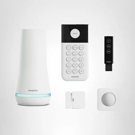 SimpliSafe - Sistema de seguridad inalámbrico para el hogar de 5 piezas, compatible con Alexa y Google Assistant, con servicios adicionales opcionales