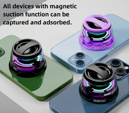 مكبر صوت بلوتوث لاسلكي مغناطيسي صغير مع بنك طاقة