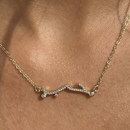 Collier houb sparkly