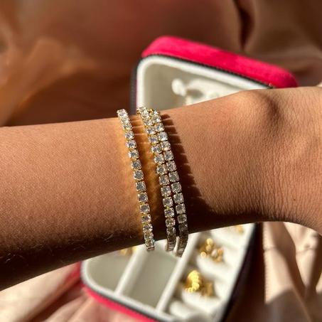 bracelet riviere doré