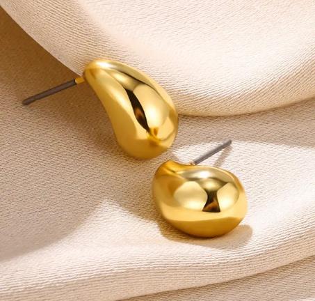 boucles mini drop dorées