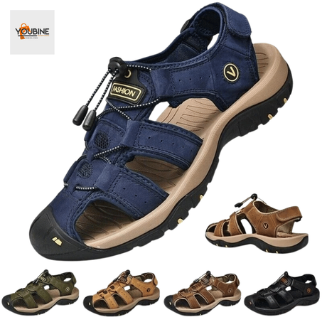 👞 صندل جلدي رجالي بتصميم مريح وعصري