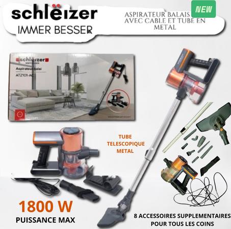 مكنسة Schleizer الكهربائية خفيفة وفعّالة , نظافة بلا مجهود!