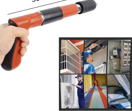 Pistolet à ongles manuel avec clous ronds