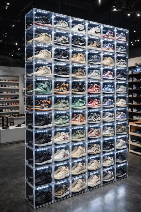 Boîtes à chaussures Plexiglass