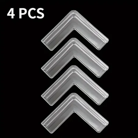 Transparent Corner Protectors - Baby Proofing, Self Adhesive Infant Safety Guards, Easy to Install