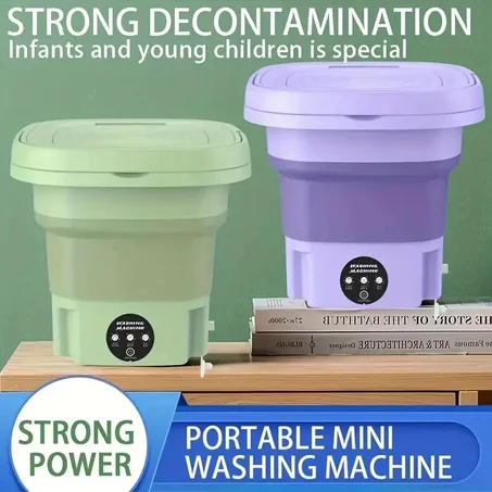 غسالة ملابس متنقلة قابلة للطي