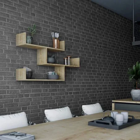 Étagère à trois niveaux Kassi Blanc