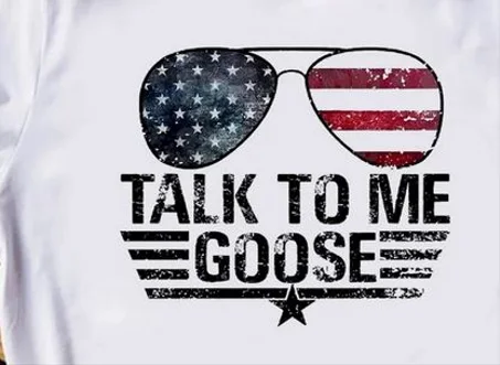 Talk To Me Goose PNG, Aviator Sun Glasses, America USA, Top Gun DTF Shirt Sublimation png file -