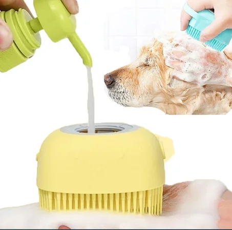 Pet bathing brush