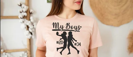 My boys football Two players sons Svg, Football SVG, Football iron on mom sign, football mom svg, Cut File For Cricut and Silhouette