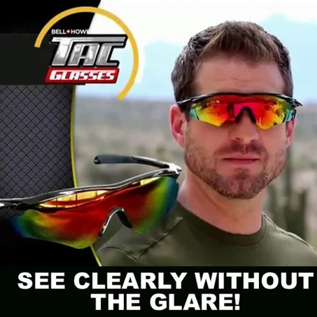 As Seen on TV NEW Military Style Sunglasses Tac Vision Sunglasses Glasses Glare