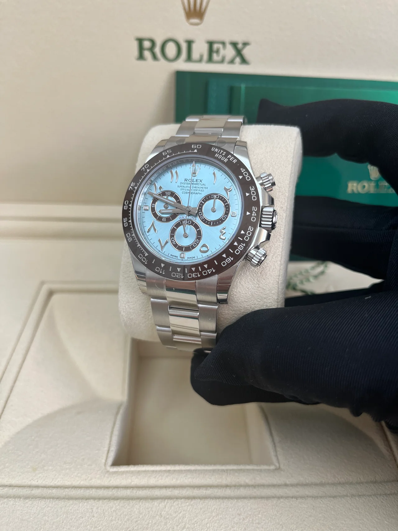 ROLEX DAYTONA PLATONA Chiffre Arabe - Moteur mécanique - qualité supérieur