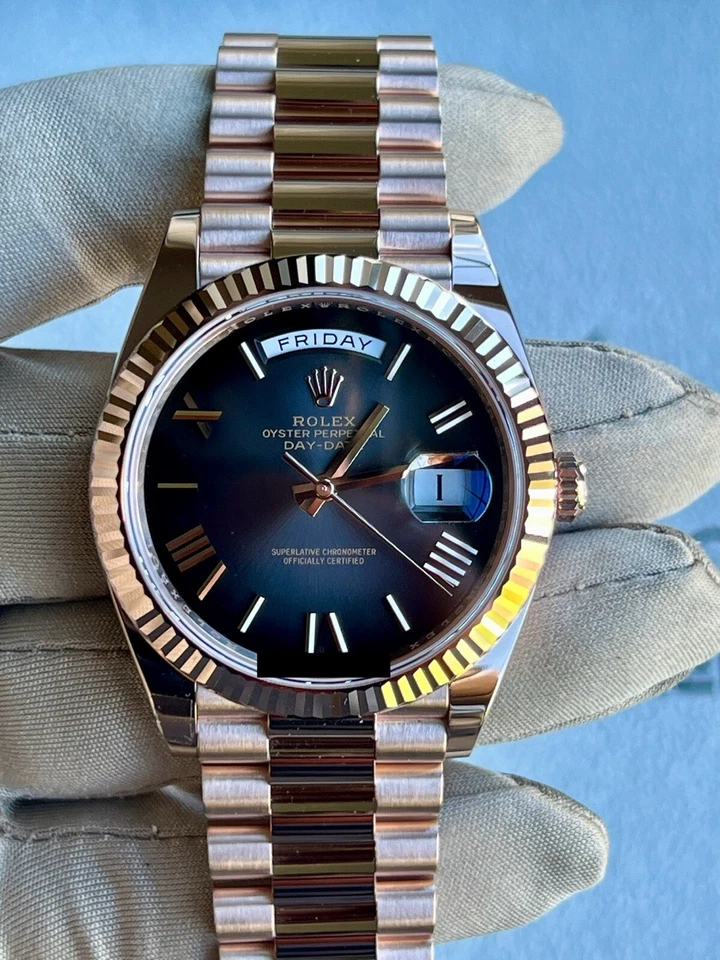 ROLEX Daydate- Cadran Slate Ombre Gradient  - Rose Gold - Président  (42,500da - 4 million 2500 da)
