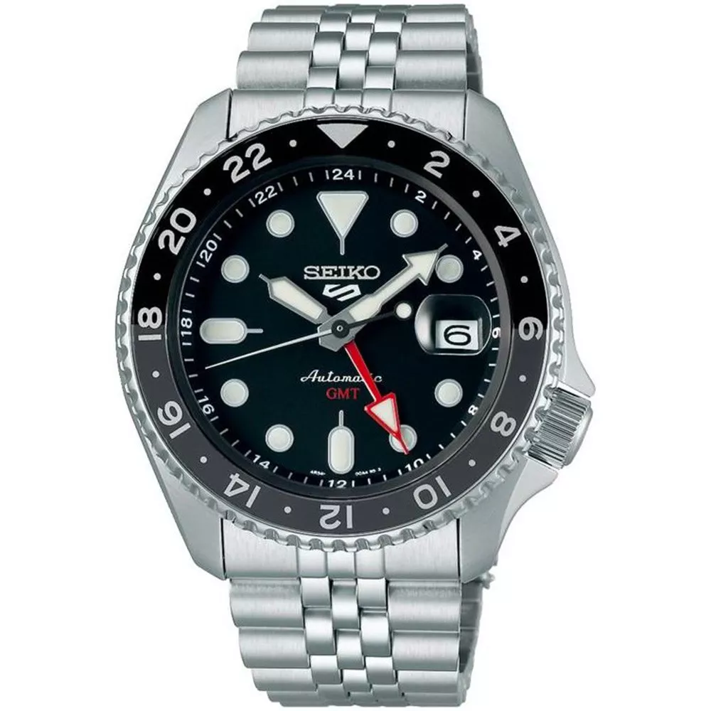Montre Automatique Seiko Seiko 5 GMT SKX en Métal Argenté - SANS BOITE
