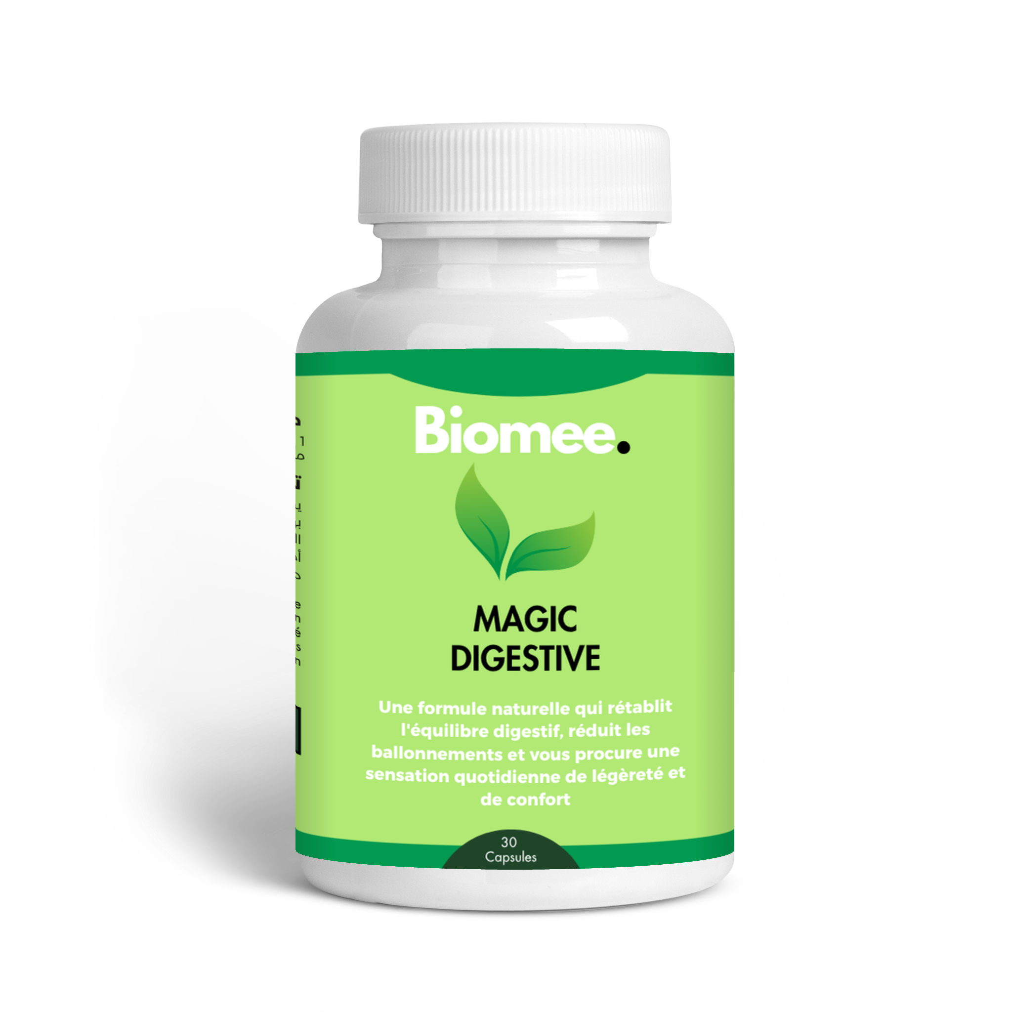 MAGIC DIGESTIVE - مكمل طبيعي فعّال يدعم صحة أمعائك ويعيد التوازن البكتيري الهضمي  بلطف، وبأمان.