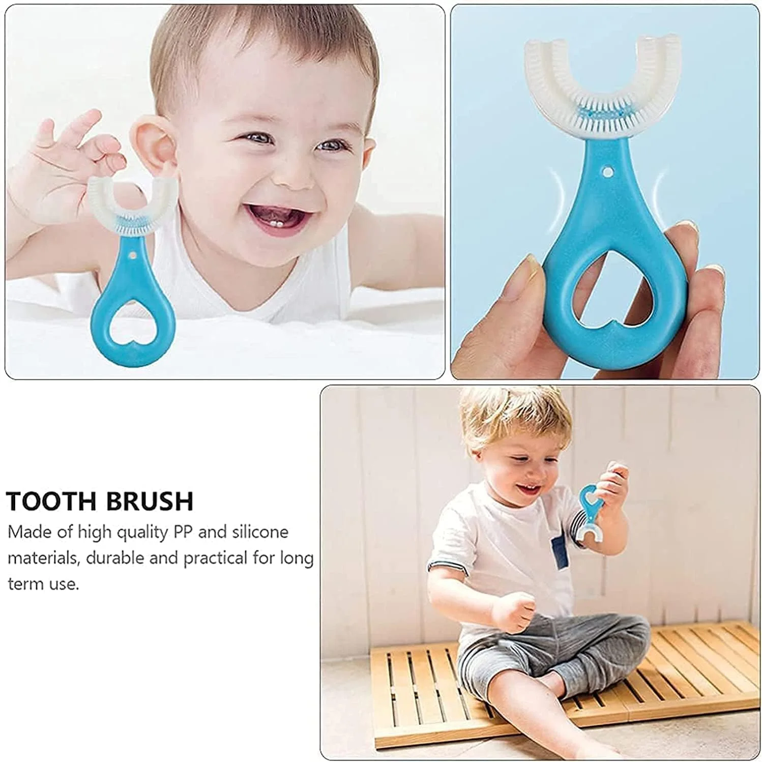 Kids ToothBrush U-Shaped - Heart
