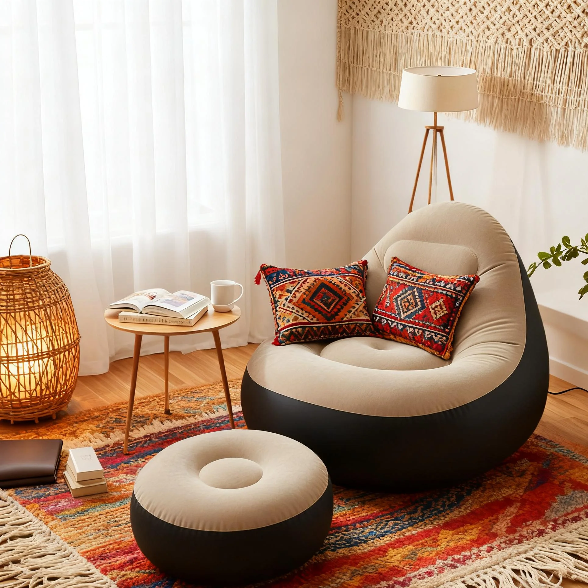 Inflatable Sofa with Footrest – Ultimate Comfort Anywhere