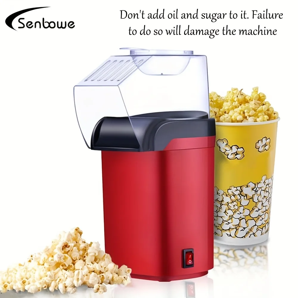SENBOWE Mini Popcorn Maker – Instant Hot, Healthy Popcorn