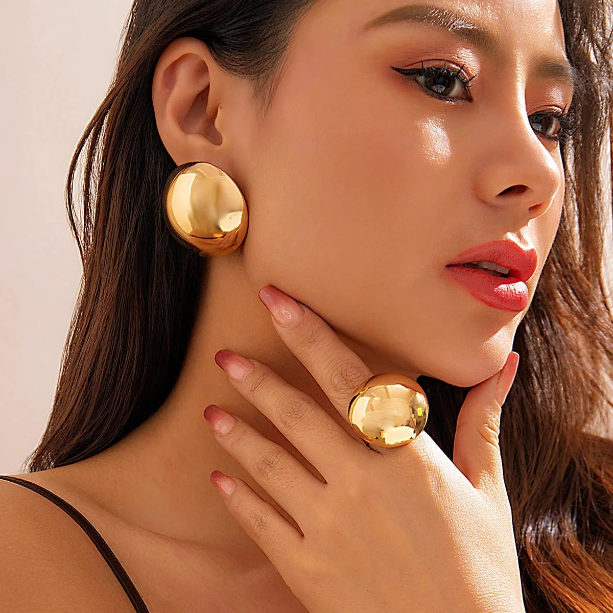 Ring & Earrings Set – Bold Shine