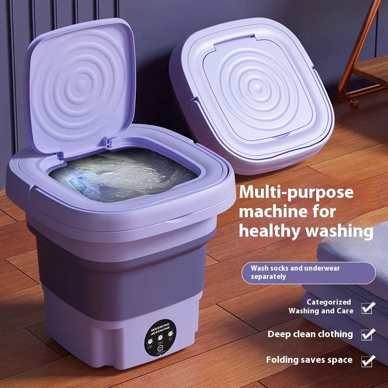 Wash Anywhere, Anytime – Foldable Mini Washing Machine