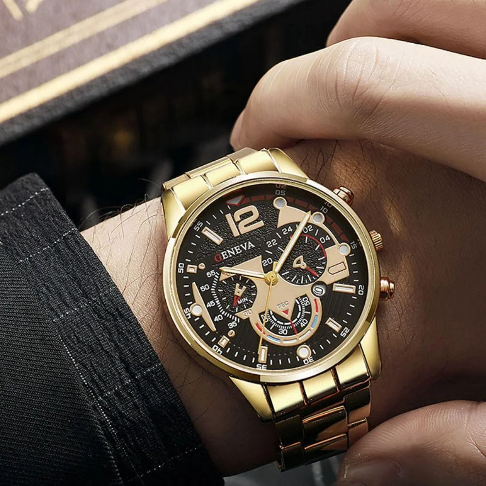 Royal Gold Master Set – Watch, Bracelet & Ring