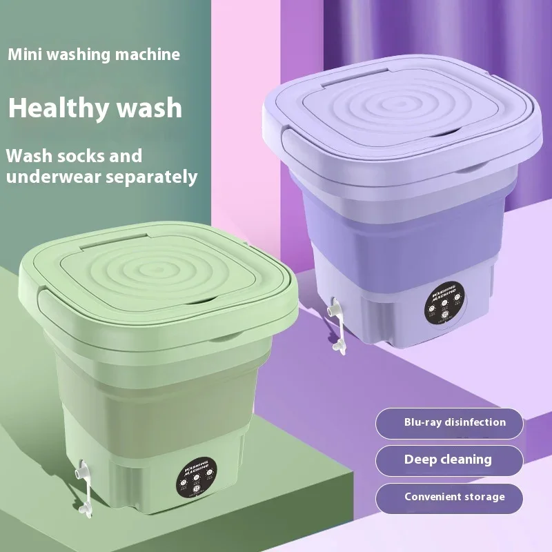 Wash Anywhere, Anytime – Foldable Mini Washing Machine