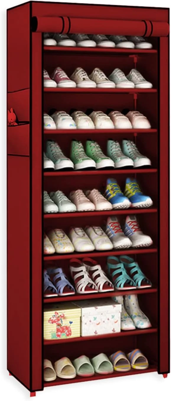 10-Tier Mega Shoe Organizer – Space-Saving, Dust-Proof & Built to Last